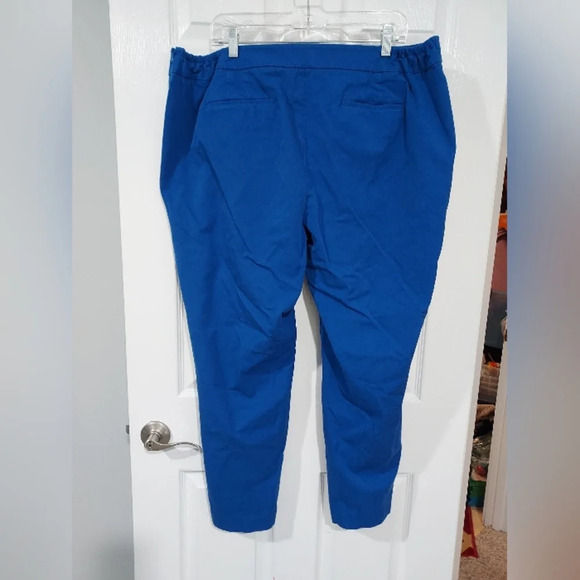 Talbots Woman Royal Blue Chatham Slim Ankle Pants in Size 20W (Wide) - Picture 5 of 12